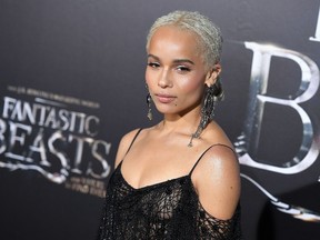 Zoe Kravitz attends the 'Fantastic Beasts and Where to Find Them' World Premiere at Alice Tully Hall, Lincoln Center in New York on November 10, 2016. (ANGELA WEISS/AFP/Getty Images)