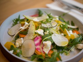 Farm salad with goat cheese & champagne vinaigrette. (Supplied)