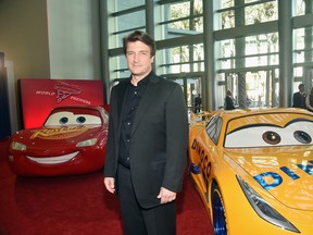 Nathan Fillion poses at the World Premiere of Disney/Pixars Cars 3' at the Anaheim Convention Center on June 10, 2017 in Anaheim, California. (Photo by Alberto E. Rodriguez/Getty Images for Disney)