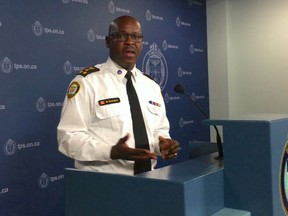Toronto police chief Mark Saunders