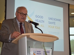 Outgoing Health Sciences North president and CEO Dr. Denis Roy