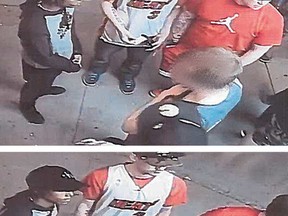 Kingston Police are looking for the public's help in identifying suspects wanted after a large fight in Kingston's downtown 'Hub' area on Saturday June 3 2017. Kingston Police/Submitted Photo /The Whig-Standard/Postmedia Network