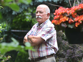 Hy Elmas outside his home in Ottawa Ontario Tuesday June 13, 2017. Elmas is 69 and battling pancreatic cancer. (Tony Caldwell, Postmedia)