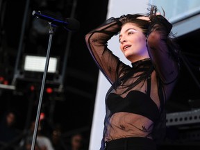 Lorde performs on day one of the Governors Ball Music Festival in New York on Friday, June 2, 2017. (Charles Sykes/Invision/AP)