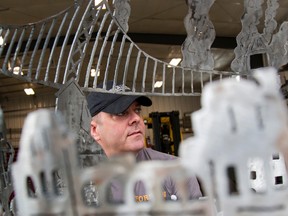 Taylor Bertelink Photographs/For The Intelligencer
You would never guess that Shawn Donnon, a former dairy farmer, started creating 'fire globes' just two months ago. The detail of the Canada 150 globe makes it truly a one of a kind piece.