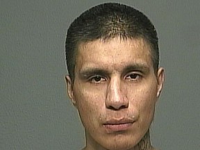 A Canada-wide warrant has been issued for the arrest of Johnathon Edward Kakewash, 31 of Winnipeg, who is wanted for First Degree Murder in connection with the death of 51-year-old Daniel Richard DiPaolo of Regina in April 2017. Christopher Matthew Brass, 34 of Winnipeg, and Malcolm Mitchell, 25 of Winnipeg, have also been arrested and charged in connection with the murder. Handout/Winnipeg Police Service