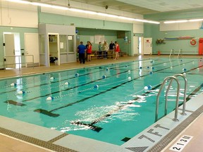 The Smiths Falls Aquatic Recreation Centre at the Gallipeau Centre on its closing day Friday.