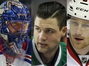 Henrik Lundqvist, Jamie Benn and Duncan Keith (Postmedia)