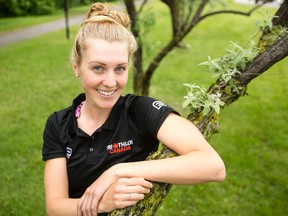 Canadian triathlete Joanna Brown or Carp, Ont. is photographed in Ottawa on June 16, 2017. (Darren Brown/Postmedia)