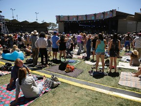 People listen to Charles Bradley and his Extarordinaires during the Monterey International Pop Festival Friday, June 16, 2017, in Monterey, Calif. The festival turned 50 on Friday and celebrated its anniversary by kicking off another three-day concert that's bringing back a few acts from half a century ago. In 1967 the festival was the centerpiece of the "Summer of Love." (AP Photo/Eric Risberg)