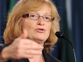 Suzanne Legault, Information Commissioner of Canada, holds a press conference on Parliament Hill in Ottawa on Thursday, May 31, 2012.(THE CANADIAN PRESS/Sean Kilpatrick)