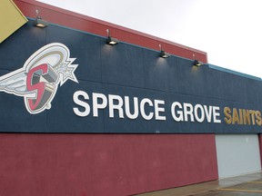 File photo
The Spruce Grove Saints have switched up their executive this month with a change in ownership and management as longtime general manager Mike Ringrose and owner Darren Myshak took leave of the organization earlier in June.