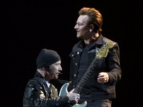 Irish rockers U2 kicked off their world tour of the Joshua Tree in Vancouver, B.C., on May 12. (THE CANADIAN PRESS)