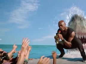 Singer Seal gets getting eaten alive by a great white shark in a new ad for Discovery Channel Shark Week. (Discover/YouTube screengrab)