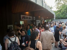 People arrive for the opening night of Shakespeare in the Park's production of Julius Caesar at Central Park's Delacorte Theater on June 12, 2017 in New York. BRYAN R. SMITH/AFP/Getty Images