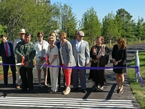 Premier Kathleen Wynne helps open the new Trillium Park at Ontario Place on Monday, June 19, 2017. (@exploreON)