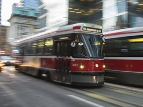 Streetcars on King St. (ERNEST DOROSZUK, Toronto Sun)
