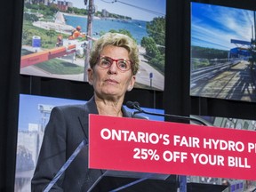 Ontario Premier Kathleen Wynne announces cuts to hydro rates on average of 25 per cent during a press conference in Toronto, Ont. on Thursday March 2, 2017. (Ernest Doroszuk/Toronto Sun)