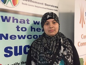 Maya Almasalmeh, 18, came to London from Syria in 2016. She hopes to study social work at Fanshawe in the future. (SHALU MEHTA, The London Free Press)