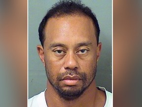 This image provided by the Palm Beach County Sheriff’s Office on Monday, May 29, 2017, shows Tiger Woods. (Palm Beach County Sheriff’s office via AP, File)