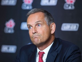 Chairman of the Board of Governors of the CFL Jim Lawson at the Fairmont Royal York Hotel in Toronto on March 17, 2015. (Ernest Doroszuk/Toronto Sun)