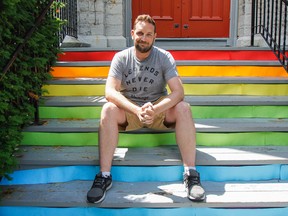 Matt Salton, executive director of the Reelout Arts Project and organizer of Pride in Kingston, posted an open letter on Change.org to the Kingston city council explaining why its presence was missed at the Pride Parade and celebrations last weekend. (Julia McKay/The Whig-Standard)
