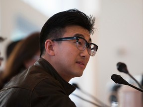 William Lau speaks at a city council committee hearing on the Chinatown Plan on Tuesday June 20, 2017, in Edmonton. Greg Southam / Postmedia