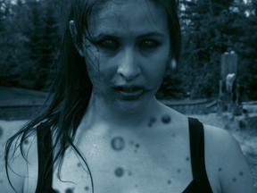 Screen shot from the short film “The Black:Infected”
