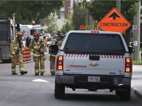 Gas Leak Ottawa Police and Ottawa Fire Services responding to a gas leak on Gilmour Street in Ottawa Ontario Thursday June 22, 2017. The leak was at a construction site. Tony Caldwell