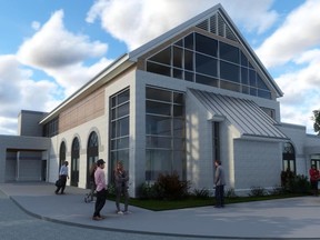 The Anglican Diocese of Huron plans to build a funeral home, with a chapel, visitation rooms and reception area, at Woodland Cemetery on Springbank Drive. (Supplied)