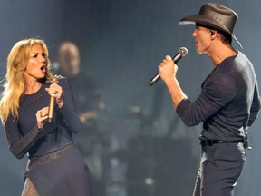 Faith Hill and her husband Tim McGraw on stage as they bring their Soul2Soul World Tour to Canadian Tire Centre on Thursday night. Wayne Cuddington/Postmedia Wayne Cuddington, Postmedia