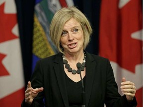 Postmedia file photo
Alberta Premier Rachel Notley and her NDP government are encouraging more women to run for municipal office during election season this fall. Although 2017 has seen a spike in political involvement by women, however, there is still a quarter of the province who have no elected female representatives.