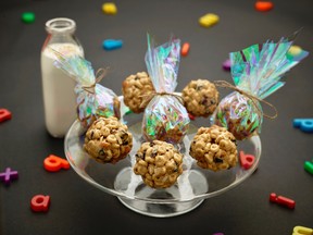 This June 16, 2017 photo provided by The Culinary Institute of America shows on-the-go cereal balls in Hyde Park, N.Y. This dish is from a recipe by the CIA. (Phil Mansfield/The Culinary Institute of America via AP)