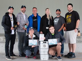 Taylor Bertelink/The Intelligencer
Local brewers, media and organizers of the Belleville Waterfront and Ethnic Festival gathered at the Lions Pavilion at Zwicks Park, Friday, for the official announcement of the addition of Quinte Craft Zone to the upcoming festival.