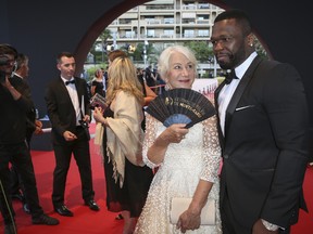 Helen Mirren with 50 Cent at the Monte-Carlo Television Festival on June 20, 2017. (Marco Piovanotto/WENN)