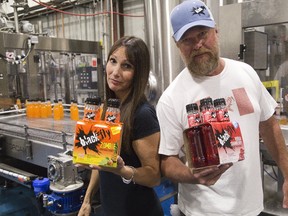 An LCBO strike will mean that Black Fly customers will have to wait to try the firm?s new flavour ? a rum, lime, apricot and pineapple concoction that owners Cathy Siskind-Kelly and her husband Rob Kelly call Zombie. (Derek Ruttan/The London Free Press)