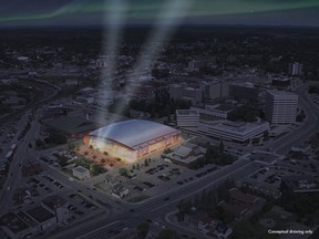 This is what a new arena/events centre in downtown Sudbury might look like.