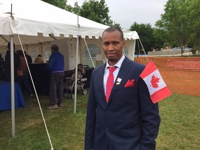Theo Nshimiyimana was one of 17 new Canadians who officially became citizens on Saturday. (Jason Friesen/Winnipeg Sun/Postmedia Network)