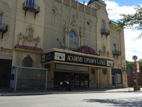Academy Uptown Lanes is set to close in July after 35 years in the iconic former theatre on Academy Road. (David Larkins/Winnipeg Sun/Postmedia Network)