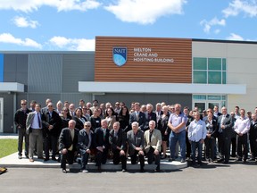 Melcor Developments and NAIT unveiled the newly named Melton Crane and Hoisting Building at the post secondary institutions Spruce Grove Campus last week.