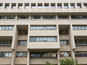 The Edmonton Law Courts, housing provincial courts, family courts, the Court of Appeal and Court of Queen's Bench, is seen in downtown Edmonton, Alta., Monday, June 9, 2014. Ian Kucerak/Postmedia