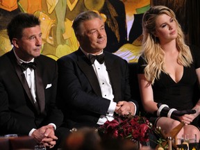 William Baldwin, left, Alec Baldwin and Ireland Baldwin attend Spike TV's "One Night Only: Alec Baldwin" at the Apollo Theater on Sunday, June 25, 2017, in New York. (Photo by Charles Sykes/Invision/AP)