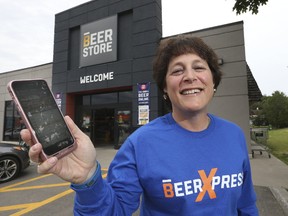 Andrea Randolph, V-P Retail for The Beer Store, will announce Tuesday, June 27, 2017 that a beer home delivery service will be available for ordering through computers or smartphones. (Stan Behal/Toronto Sun)