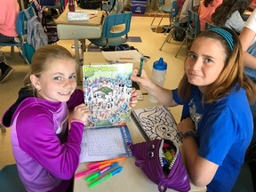 Grade 4 to 6 students at Sudbury’s Ecole St-Dominique celebrated National Aboriginal Day by participating in a number of activities on June 21. Supplied photo