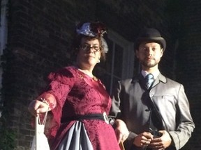 Angela Vint and brother Jason Calling dressed up in 1867-style for a retro Canada 150 party at Sarnia's Central Baptist Church on June 20.
Handout/Sarnia This Week