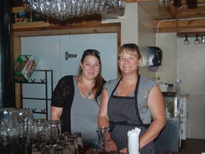 Amanda Kellington, left, and Jennifer Chenard, right, opened Two Sisters Magik Pantry to provide healthy alternatives in Pincher Creek.| Andrew Glen McCutcheon photo/Pincher Creek Echo