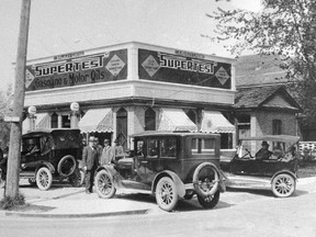 J. Gordon Thompson opened the first Supertest Gas Station in London in 1923 on Dundas street east of Waterloo. (London Free Press files)