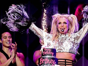 Britney Spears performs at the 102.7 KIIS FM's Jingle Ball 2016 in Los Angeles in this Dec. 2, 2016 file photo.  (Christopher Polk/Getty Images for iHeartMedia)