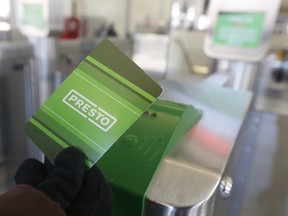 Ontario Transportation Minister Steven Del Duca told the Toronto Sun that his government will pour a total of $385 million into the Presto fare card rollout on the TTC. That’s up from the original $255 million budget set in 2012. (JACK BOLAND/TORONTO SUN FILES)