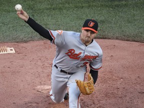 Kevin Gausman of the Baltimore Orioles delivers a pitch during MLB action against the Toronto Blue Jays at Rogers Centre on June 27, 2017. (Tom Szczerbowski/Getty Images)